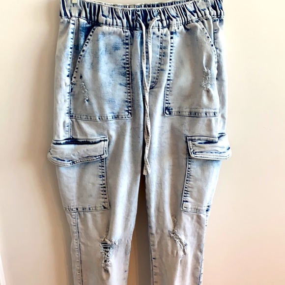 Spunky Stone Washed Joggers - Picture 3 of 4